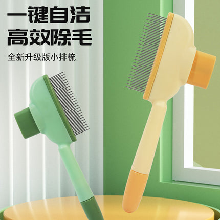 Dog Cat Comb Open Knot Floating Hair Artifact Pet Self-Cleaning Comb Row Comb Massage Hair Removal Special Pet Comb