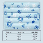 Ice pad blue snowflake, S (40*30cm) (applicable to pets within 2.5kg years old)