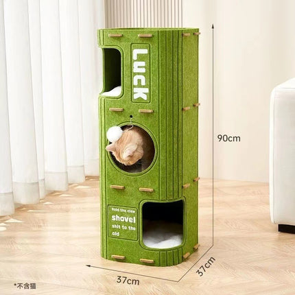 Cross-border wholesale cat nest cat climbing frame four seasons universal multi-layer cat tree hole cat scratch board cat pet nest