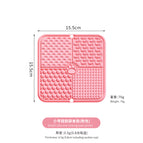Four-grid licking pad (small size) (pink)