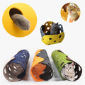 Collapsible Felt Cat Tunnel Toy