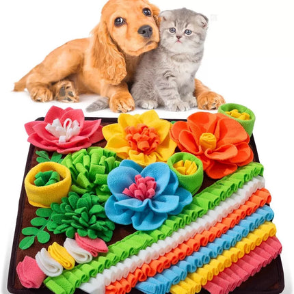 New Pet Sniffing Mat to Expend Dog Energy, Hide Cat Treats to Relieve Boredom, Pet Food Leakage Toy
