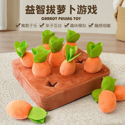 Pet Toy Durable Dog Pull Carrot Boredom Buster Self-Entertaining Snuffle Mat Energy-Burning Dog Enrichment Toy