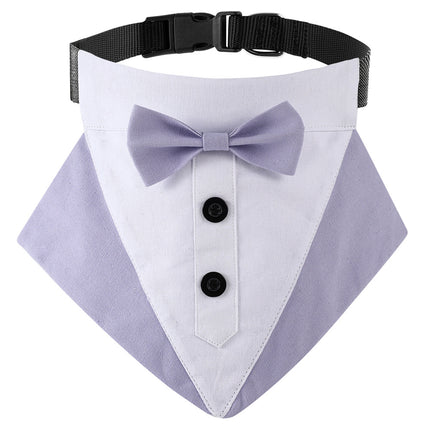 New wedding suit pet saliva towel dog collar pet triangle towel pet