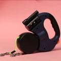 2-in-1 Dual Dog Leash with Flashlight & Bag Holder