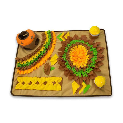 New Pet Sniffing Mat to Expend Dog Energy, Hide Cat Treats to Relieve Boredom, Pet Food Leakage Toy