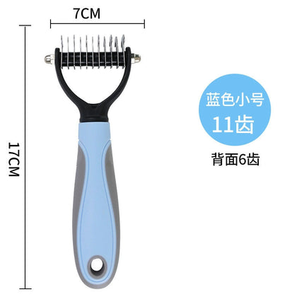 Cross-Border Pet Comb, Dog Flea Comb, Cat Flea Comb, Plastic Fine Tooth Special Comb, Steel Needle Comb, Hair Removal Comb