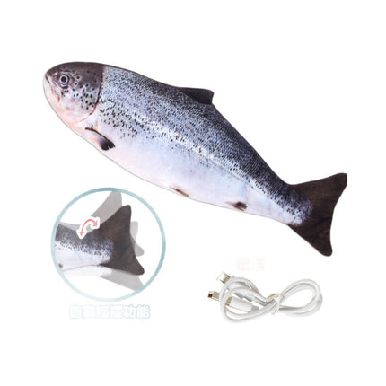 [Half Price Clearance] Internet-Famous Realistic Electric Swinging Fish, Jumping Fish, USB Rechargeable Carp Pet Cat Toy