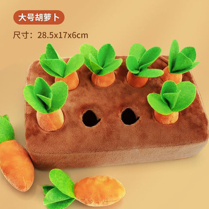 Pet Toy Durable Dog Pull Carrot Boredom Buster Self-Entertaining Snuffle Mat Energy-Burning Dog Enrichment Toy