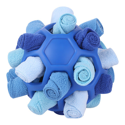 Pet Sniffing Pad Hidden Food Ball Dog Educational Bite-Resistant Cat Multifunctional Rubber Ball Cut Out Ball Fried Ball Dog