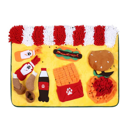 New Pet Sniffing Mat to Expend Dog Energy, Hide Cat Treats to Relieve Boredom, Pet Food Leakage Toy