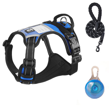 Cross-Border Dog Leash, Anti-Explosion Pet Harness, Velcro Dog Harness, Large Dog Leash, Reflective Dog Leash