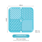 Four-compartment licking pad (large size) (blue)