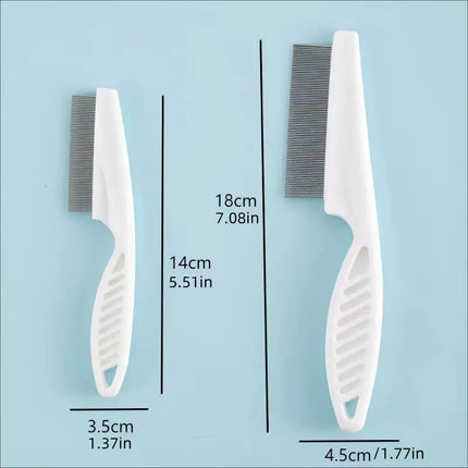 Cross-Border Pet Comb, Dog Flea Comb, Cat Flea Comb, Plastic Fine Tooth Special Comb, Steel Needle Comb, Hair Removal Comb