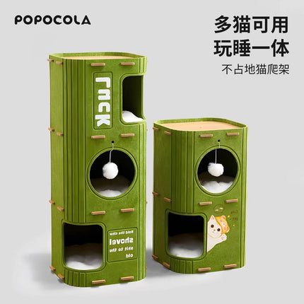 Cross-border wholesale cat nest cat climbing frame four seasons universal multi-layer cat tree hole cat scratch board cat pet nest