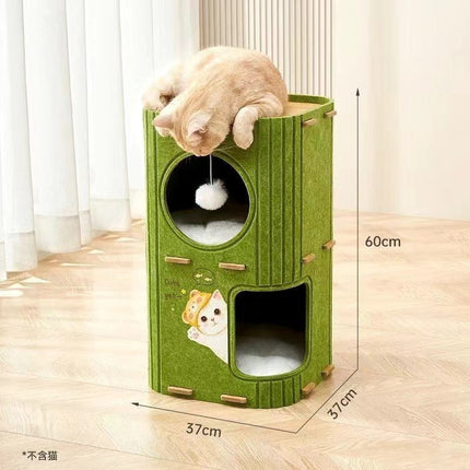 Cross-border wholesale cat nest cat climbing frame four seasons universal multi-layer cat tree hole cat scratch board cat pet nest