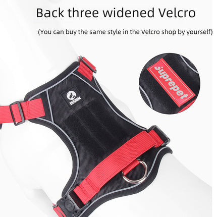 Cross-Border Dog Leash, Anti-Explosion Pet Harness, Velcro Dog Harness, Large Dog Leash, Reflective Dog Leash