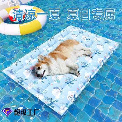 Pet Ice Mat Mat Dog Summer Mat Cat Ice Bed Sleeping Mat Floor Mat Cooling Supplies Summer Ice Nest