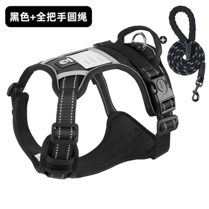 Cross-Border Dog Leash, Anti-Explosion Pet Harness, Velcro Dog Harness, Large Dog Leash, Reflective Dog Leash