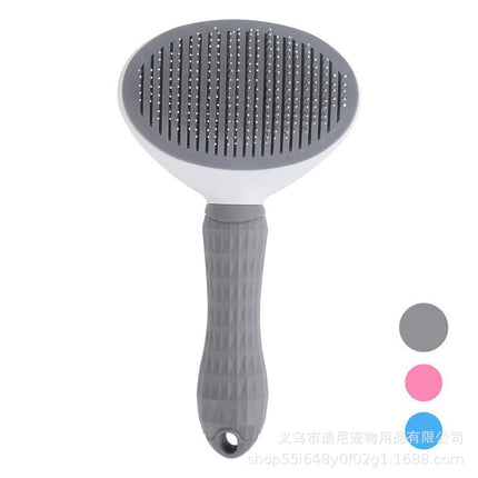 Pet Comb, One-Click Press to Remove Floating Hair, Hair Removal Comb, Dog and Cat Hair Removal Comb, Special Cat Comb, Pet Supplies