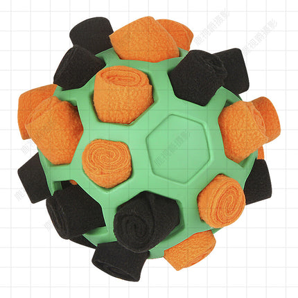 Pet Sniffing Pad Hidden Food Ball Dog Educational Bite-Resistant Cat Multifunctional Rubber Ball Cut Out Ball Fried Ball Dog