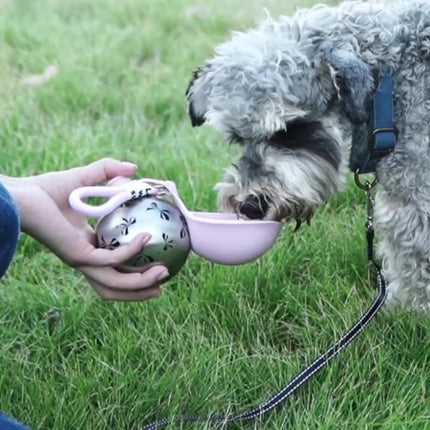 Cross-Border Pet Water Bottle for Cats and Dogs, Stainless Steel Water Bottle for Outdoor Use, Foldable, Large Capacity, Portable Water Dispenser