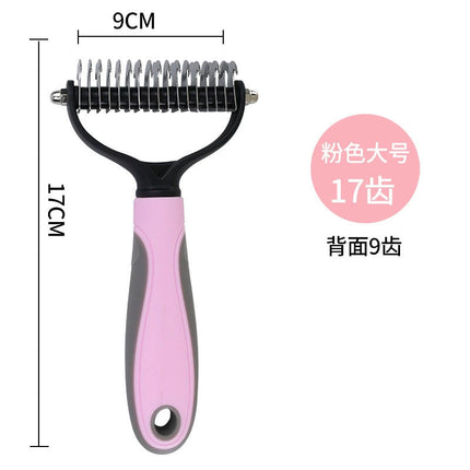 Cross-Border Pet Comb, Dog Flea Comb, Cat Flea Comb, Plastic Fine Tooth Special Comb, Steel Needle Comb, Hair Removal Comb