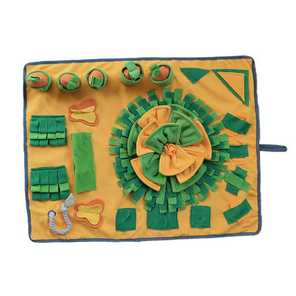 New Pet Sniffing Mat to Expend Dog Energy, Hide Cat Treats to Relieve Boredom, Pet Food Leakage Toy