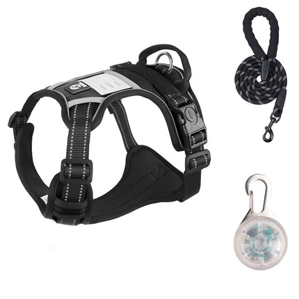 Cross-Border Dog Leash, Anti-Explosion Pet Harness, Velcro Dog Harness, Large Dog Leash, Reflective Dog Leash
