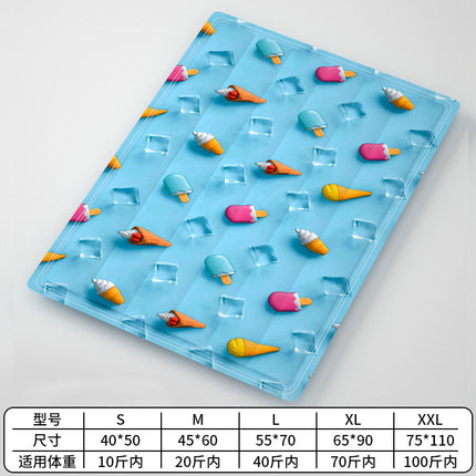 Pet Ice Mat Mat Dog Summer Mat Cat Ice Bed Sleeping Mat Floor Mat Cooling Supplies Summer Ice Nest
