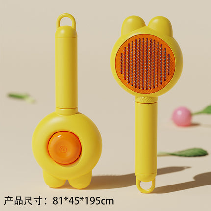Pet Comb, One-Click Press to Remove Floating Hair, Hair Removal Comb, Dog and Cat Hair Removal Comb, Special Cat Comb, Pet Supplies