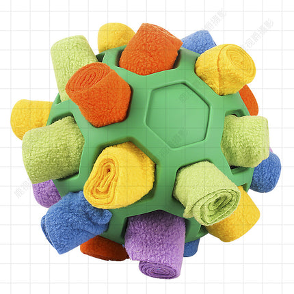 Pet Sniffing Pad Hidden Food Ball Dog Educational Bite-Resistant Cat Multifunctional Rubber Ball Cut Out Ball Fried Ball Dog