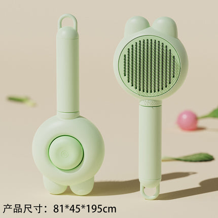 Pet Comb, One-Click Press to Remove Floating Hair, Hair Removal Comb, Dog and Cat Hair Removal Comb, Special Cat Comb, Pet Supplies