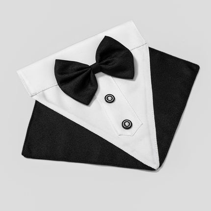 New wedding suit pet saliva towel dog collar pet triangle towel pet