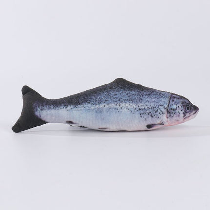 Cross-Border Wholesale Simulation Pet Fish Toys to Amuse Cats, Molars and Chews, Plush Fish, Cat, Mint Fish, Cat Toys and Supplies