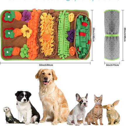 New Pet Sniffing Mat to Expend Dog Energy, Hide Cat Treats to Relieve Boredom, Pet Food Leakage Toy