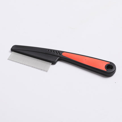 Cross-Border Pet Comb, Dog Flea Comb, Cat Flea Comb, Plastic Fine Tooth Special Comb, Steel Needle Comb, Hair Removal Comb