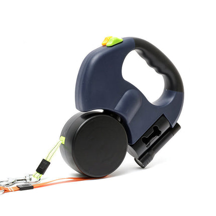 One-to-two dog leash medium-sized small dog Teddy Bome two-in-one automatic retractable leash