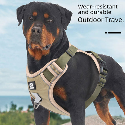 Cross-Border Dog Leash, Anti-Explosion Pet Harness, Velcro Dog Harness, Large Dog Leash, Reflective Dog Leash