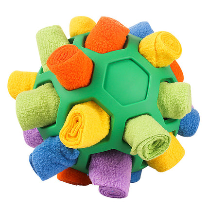 Pet Sniffing Pad Hidden Food Ball Dog Educational Bite-Resistant Cat Multifunctional Rubber Ball Cut Out Ball Fried Ball Dog