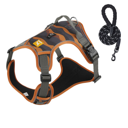 Cross-Border Dog Leash, Anti-Explosion Pet Harness, Velcro Dog Harness, Large Dog Leash, Reflective Dog Leash