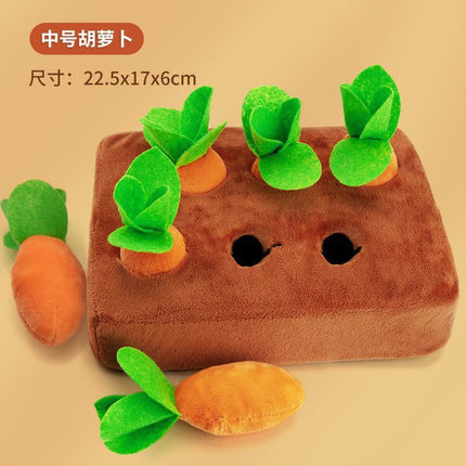 Pet Toy Durable Dog Pull Carrot Boredom Buster Self-Entertaining Snuffle Mat Energy-Burning Dog Enrichment Toy